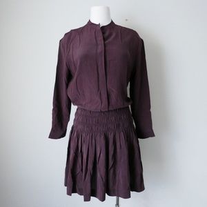 All Saints Briar Smock Silk Dress